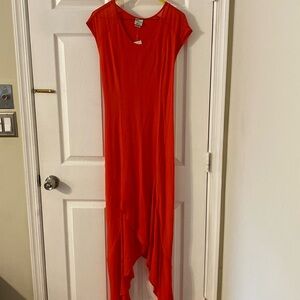 Coral Dress Hi-Lo size M